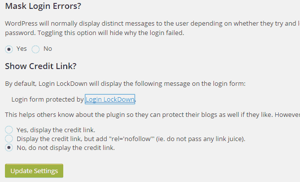 Login LockDown WordPress